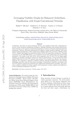 Leveraging Visibility Graphs for Enhanced Arrhythmia Classification with
  Graph Convolutional Networks