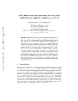 DPO: A Differential and Pointwise Control Approach to Reinforcement Learning