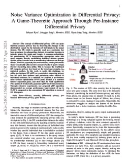 Noise Variance Optimization in Differential Privacy: A Game-Theoretic
  Approach Through Per-Instance Differential Privacy