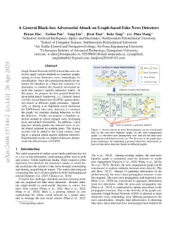 A General Black-box Adversarial Attack on Graph-based Fake News
  Detectors