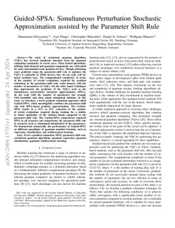 Guided-SPSA: Simultaneous Perturbation Stochastic Approximation assisted
  by the Parameter Shift Rule