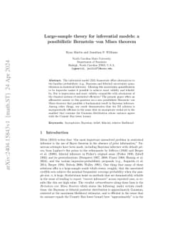 Large-sample theory for inferential models: a possibilistic
  Bernstein--von Mises theorem