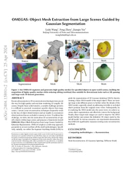 OMEGAS: Object Mesh Extraction from Large Scenes Guided by Gaussian
  Segmentation