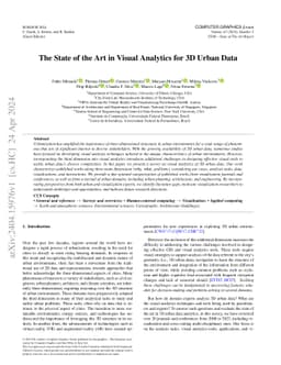 The State of the Art in Visual Analytics for 3D Urban Data