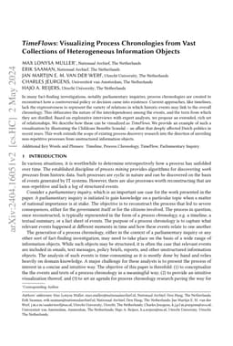 TimeFlows: Visualizing Process Chronologies from Vast Collections of
  Heterogeneous Information Objects