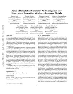 Act as a Honeytoken Generator! An Investigation into Honeytoken
  Generation with Large Language Models