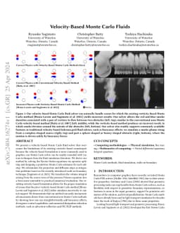 Velocity-Based Monte Carlo Fluids