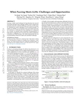 When Fuzzing Meets LLMs: Challenges and Opportunities