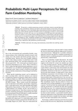Probabilistic Multi-Layer Perceptrons for Wind Farm Condition Monitoring