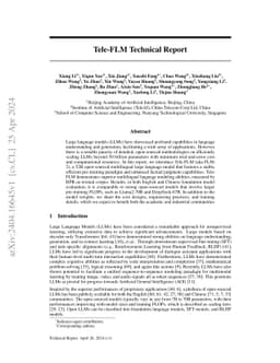 Tele-FLM Technical Report