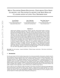 Meta-Transfer Derm-Diagnosis: Exploring Few-Shot Learning and Transfer
  Learning for Skin Disease Classification in Long-Tail Distribution