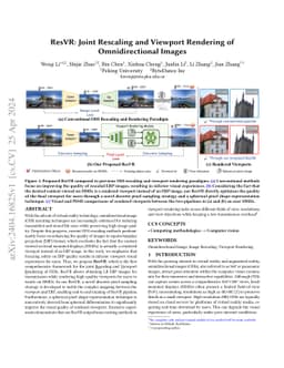 ResVR: Joint Rescaling and Viewport Rendering of Omnidirectional Images