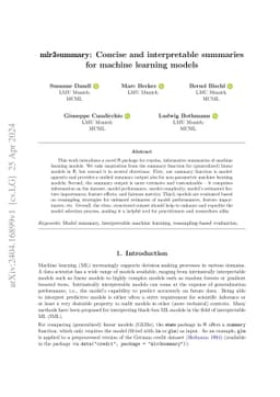 mlr3summary: Concise and interpretable summaries for machine learning
  models