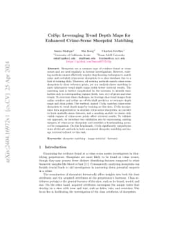 CriSp: Leveraging Tread Depth Maps for Enhanced Crime-Scene Shoeprint
  Matching