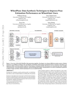 WheelPose: Data Synthesis Techniques to Improve Pose Estimation
  Performance on Wheelchair Users