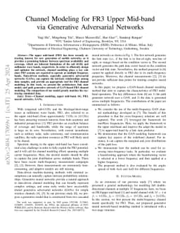 Channel Modeling for FR3 Upper Mid-band via Generative Adversarial
  Networks