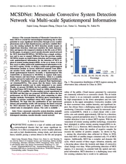 MCSDNet: Mesoscale Convective System Detection Network via Multi-scale
  Spatiotemporal Information
