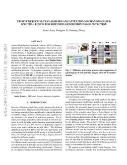 Trinity Detector:text-assisted and attention mechanisms based spectral
  fusion for diffusion generation image detection
