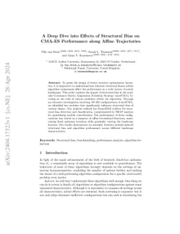 A Deep Dive into Effects of Structural Bias on CMA-ES Performance along
  Affine Trajectories