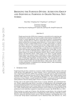 Bridging the Fairness Divide: Achieving Group and Individual Fairness in
  Graph Neural Networks