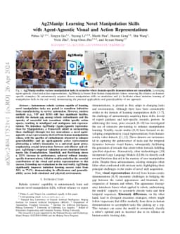 Ag2Manip: Learning Novel Manipulation Skills with Agent-Agnostic Visual
  and Action Representations
