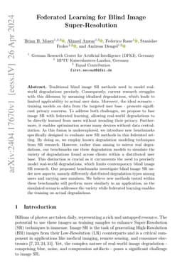 Federated Learning for Blind Image Super-Resolution
