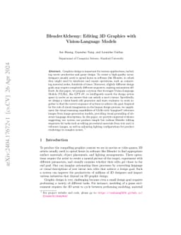 BlenderAlchemy: Editing 3D Graphics with Vision-Language Models