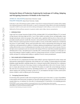 Seizing the Means of Production: Exploring the Landscape of Crafting,
  Adapting and Navigating Generative AI Models in the Visual Arts