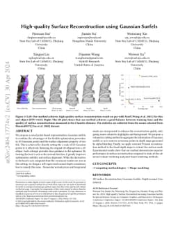 High-quality Surface Reconstruction using Gaussian Surfels