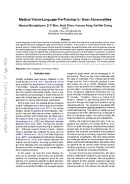Medical Vision-Language Pre-Training for Brain Abnormalities
