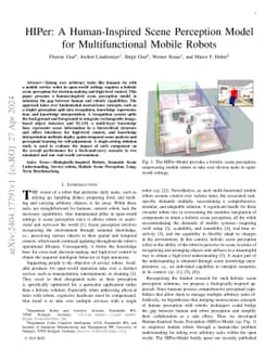 HIPer: A Human-Inspired Scene Perception Model for Multifunctional
  Mobile Robots
