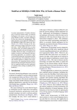 MediFact at MEDIQA-CORR 2024: Why AI Needs a Human Touch
