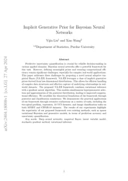 Implicit Generative Prior for Bayesian Neural Networks
