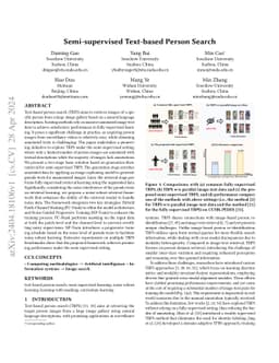 Semi-supervised Text-based Person Search