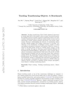 Tracking Transforming Objects: A Benchmark