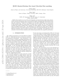 BUFF: Boosted Decision Tree based Ultra-Fast Flow matching
