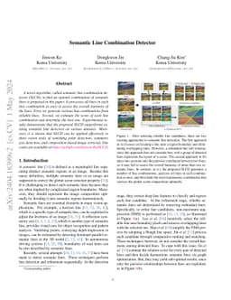 Semantic Line Combination Detector