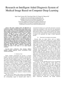 Research on Intelligent Aided Diagnosis System of Medical Image Based on
  Computer Deep Learning