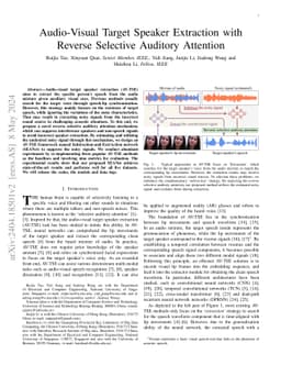 Audio-Visual Target Speaker Extraction with Reverse Selective Auditory Attention