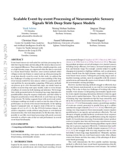 Scalable Event-by-event Processing of Neuromorphic Sensory Signals With
  Deep State-Space Models