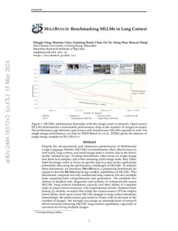 MileBench: Benchmarking MLLMs in Long Context