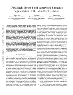 IPixMatch: Boost Semi-supervised Semantic Segmentation with Inter-Pixel
  Relation