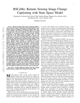 RSCaMa: Remote Sensing Image Change Captioning with State Space Model