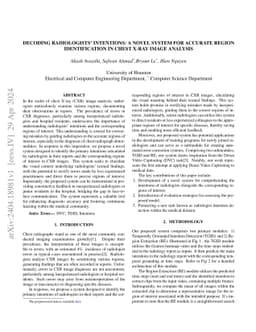 Decoding Radiologists' Intentions: A Novel System for Accurate Region
  Identification in Chest X-ray Image Analysis