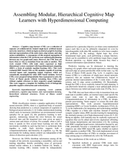 Assembling Modular, Hierarchical Cognitive Map Learners with
  Hyperdimensional Computing