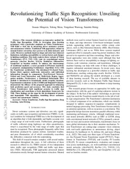 Revolutionizing Traffic Sign Recognition: Unveiling the Potential of
  Vision Transformers