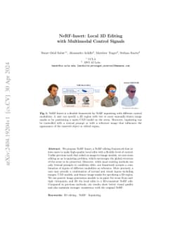 NeRF-Insert: 3D Local Editing with Multimodal Control Signals
