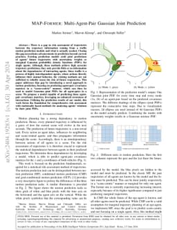 MAP-Former: Multi-Agent-Pair Gaussian Joint Prediction