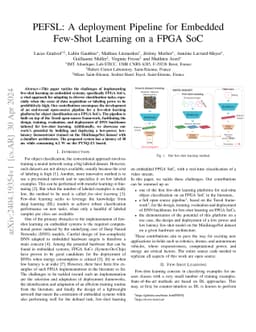 PEFSL: A deployment Pipeline for Embedded Few-Shot Learning on a FPGA
  SoC