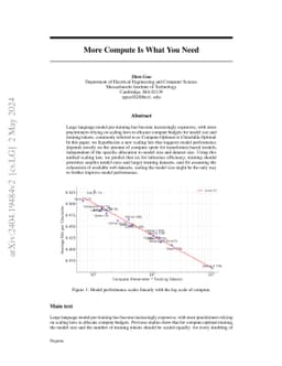 More Compute Is What You Need